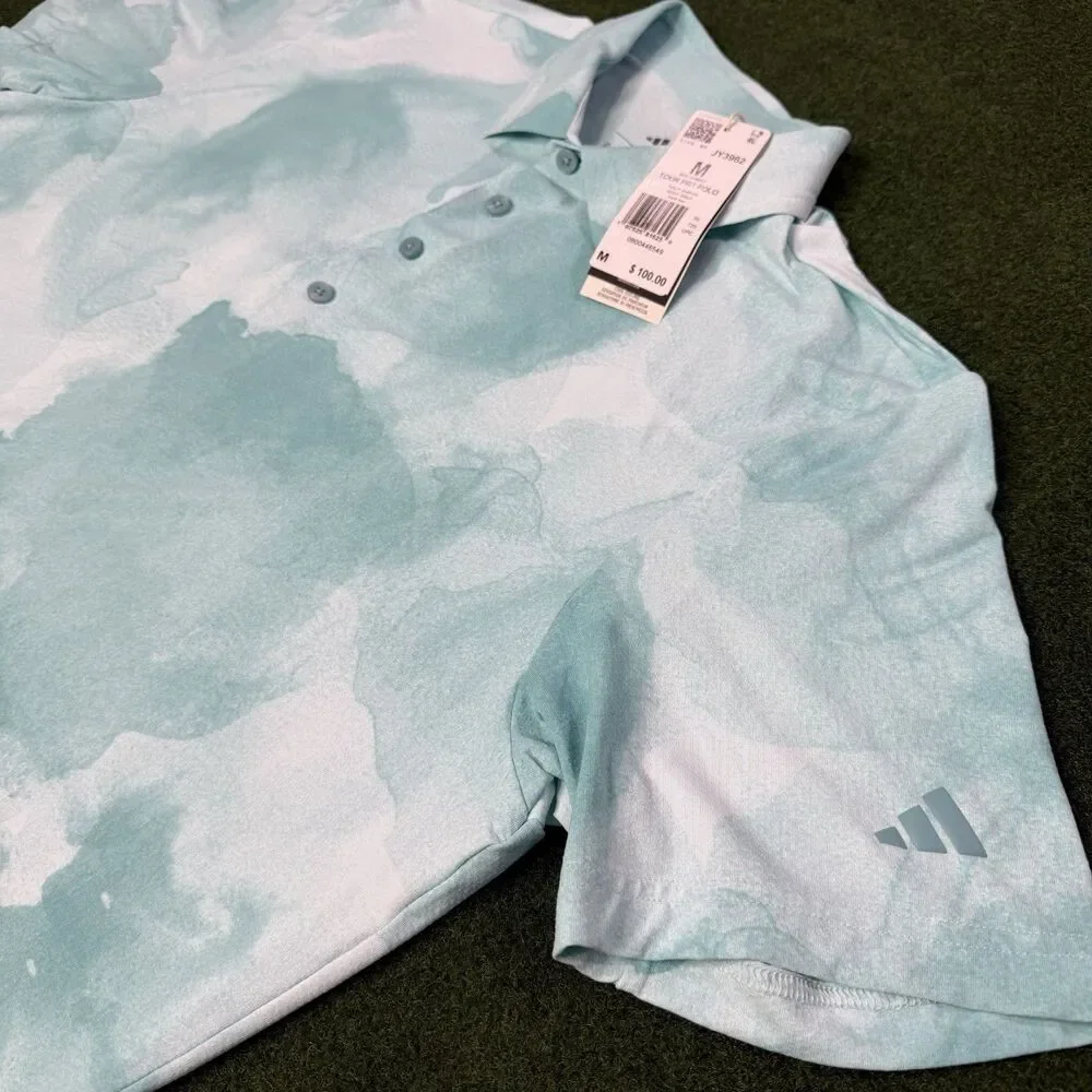 Sz M Adidas Ultimate365 Printed Cool Feeling Tour Polo Shirt JY3962 Men’s $100